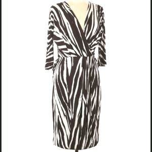 MaxMara Plungey Neckline Printed Dress